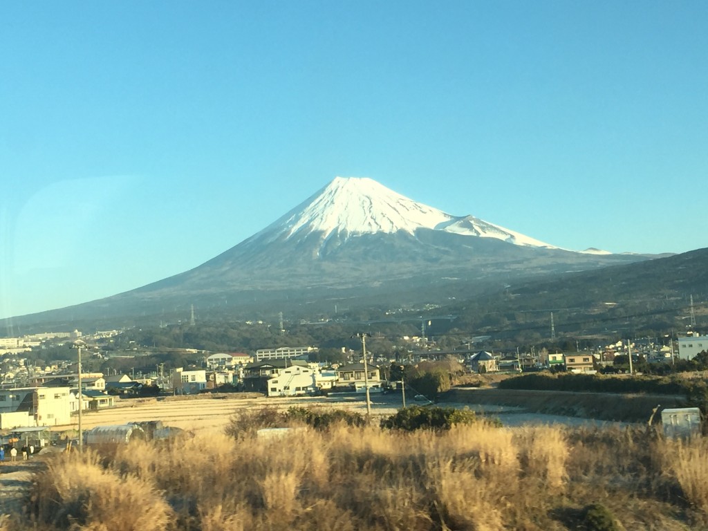 車窓から観た富士山