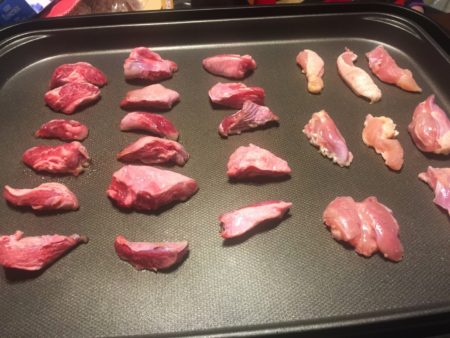 テルエル豚ハラミと吉備高原鶏もも肉